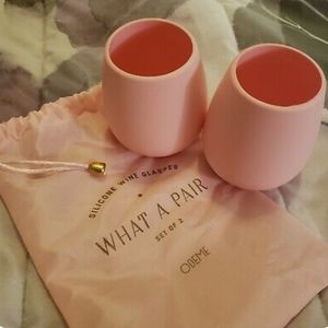 ODEME Silicone Wine Glasses Set of 2